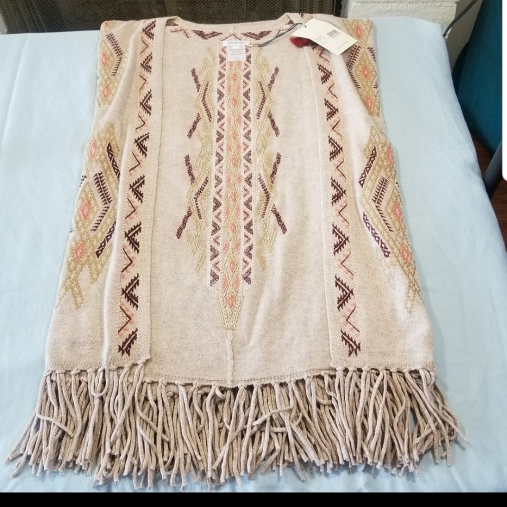SOLD ON E$ B A Y **Johnny Was β Cashmere Poncho - Picture 3 of 8